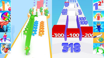 ✅ Satisfying Mobile Games - Number Master Vs Long Neck Run - Android iOS All Levels