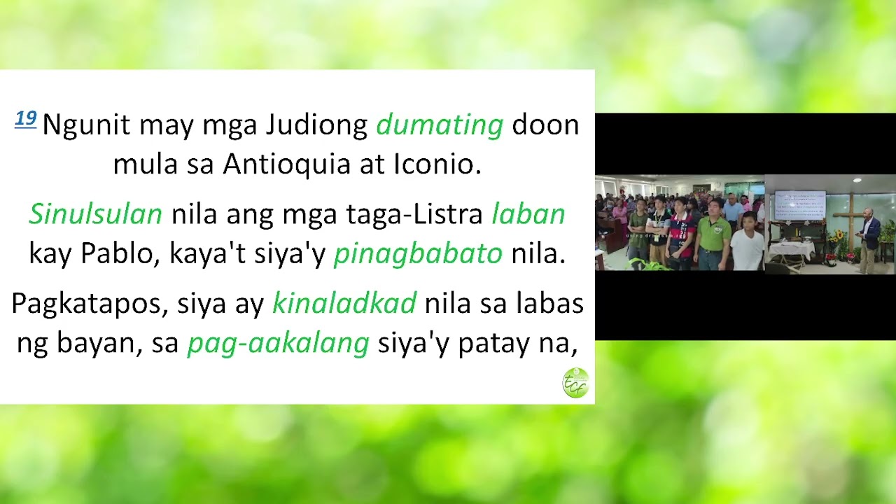 Mga Tagapag-lingkod ni Jesus ( ACTS 14:11-21)