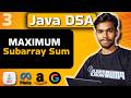 Maximum Subarray Sum Java DSA