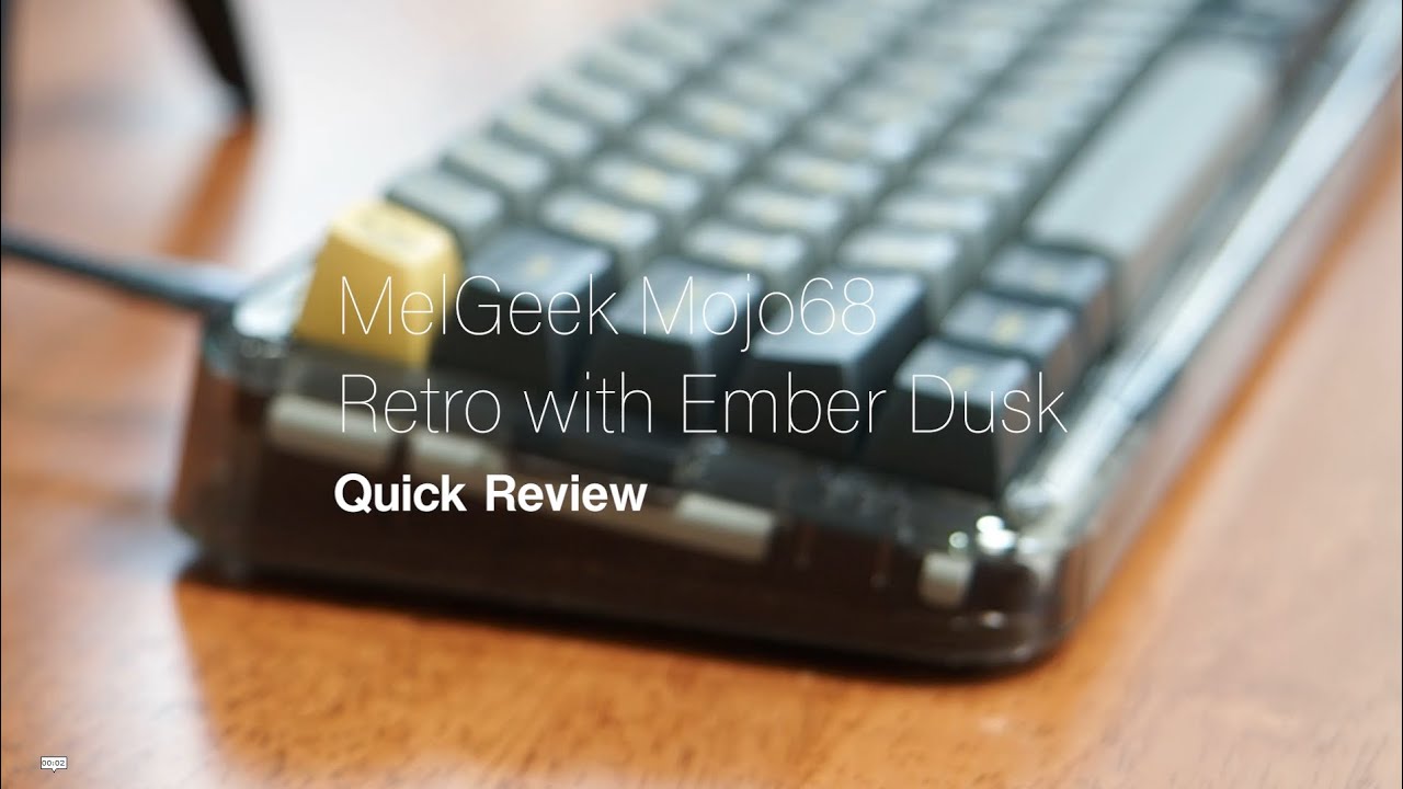 MelGeek Mojo68 Retro with Ember Dusk + Lamp Quick Review