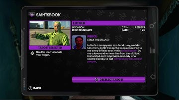 Saints Row The Third | Saints Book | Assassinations | Luther | Stalk the stalker