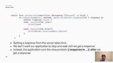 Intro to iOS Development: Lecture 7 - Networking II