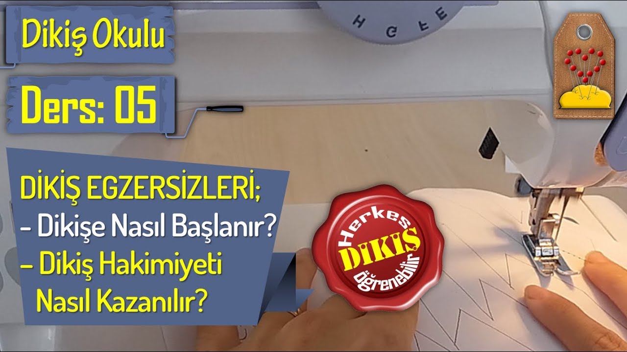 DİKİŞ EGZERSİZLERİ VE DÜZGÜN DİKİŞ DİKMENİN PÜF NOKTASI | #DikişHocamlaDikişOkulu DERS 05