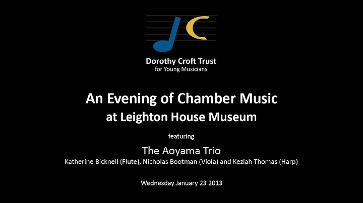 The Aoyama Trio perform for The Dorothy Croft Trust