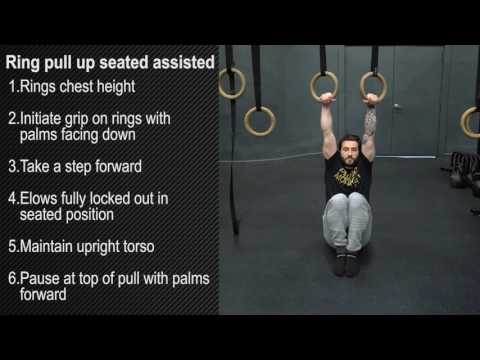 Ring pull up seated assisted