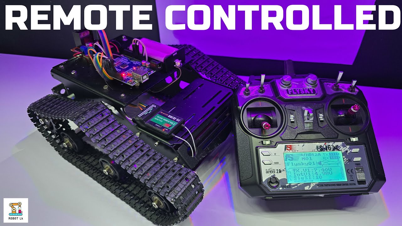 Описание гусеничного танка с дистанционным управлением на базе Arduino и переключателем переднего...