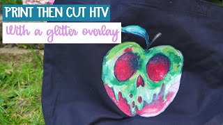 How To Use Print Then Cut Htv - Iron On - Adding Glitter
