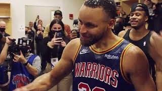 Stephen Curry's Locker Room Speech After Becoming the 3-Point 🐐