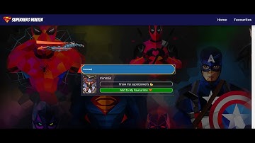 Build your own Superhero search engine using HTML, CSS and Vanilla JS
