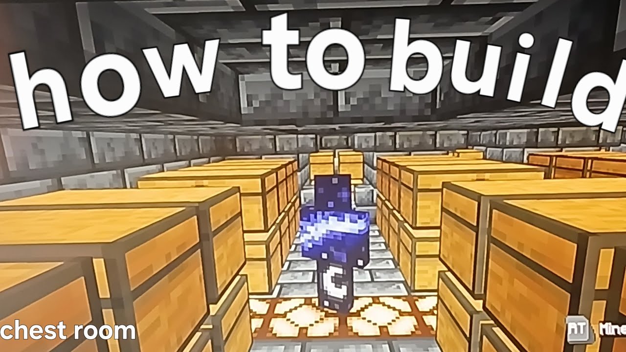 Minecraft Chest Room Tutorial How to build a chest room #minecraft #howtobuild #minecraftbuilds - YouTube