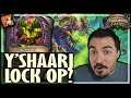 Y’SHAARJ LOCK = #1 DECK?! - Hearthstone Darkmoon Faire