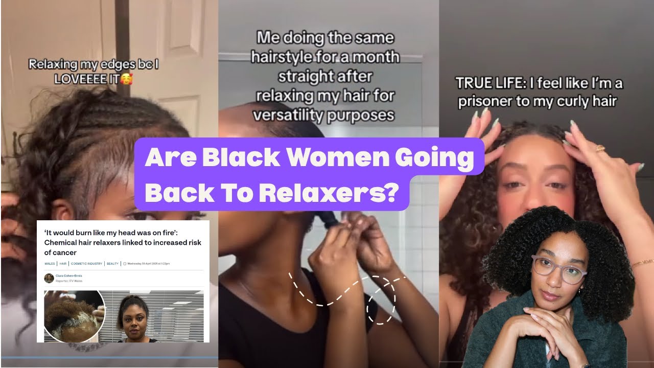 Are Black Women Going Back To Relaxers? Reacting To Their Videos | Edna Maria