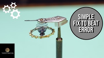 The "SECRET" to Beat Error Adjustment.