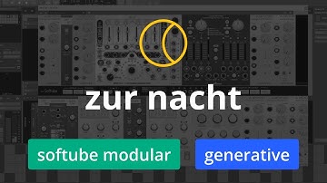Zur Nacht / Softube Modular /  Generative Patch + Piano  / 4MS Spectral Multiband Resonator / Bitwig