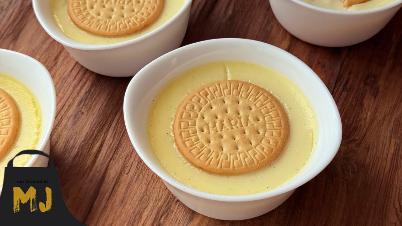 Natillas caseras con galletas María