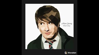 Process of Low Poly Portrait for Adam Young a.k.a Owl City [Speed Vector Tracing]