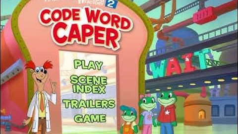 LeapFrog: Talking Words Factory 2: Code Word Caper (2004) DVD Main Menu #2