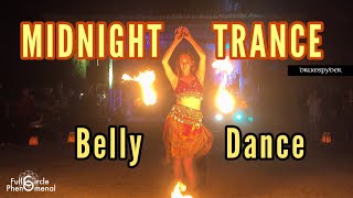 Belly Dance W Fire Cauldron Fire Poi Choreography To Midnight Trance By Drumspyder