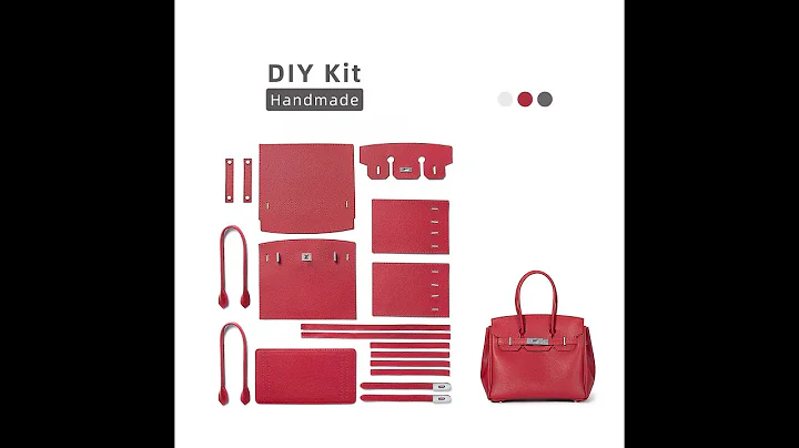 DIY Leather Platinum Bag - Make Your Own Bag.Sewing Craft Kit Leathercraft Activity.