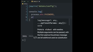NodeJS ENVIRONMENT VARIABLES 👨‍💻 #shorts