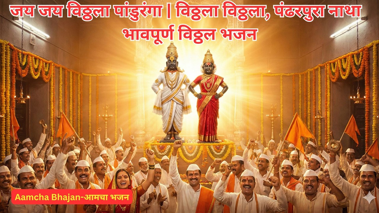 जय जय विठ्ठला पांडुरंगा-विठ्ठला विठ्ठला, पंढरपुरा नाथा - भावपूर्ण विठ्ठल भजन; Soulful Vitthal Bhajan
