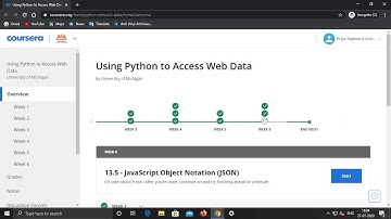 Using Python to Access Web Data || Week 5 || Quiz Answer || Coursera
