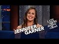 Jennifer Garner Uses Her Endorsing Skills For 'The Late Show'