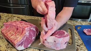 How to cut a bone-in rib roast into boneless rib eye steaks Profile