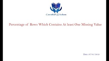 16 - Pandas - Percentage of Rows Which Contains At least One Missing Value