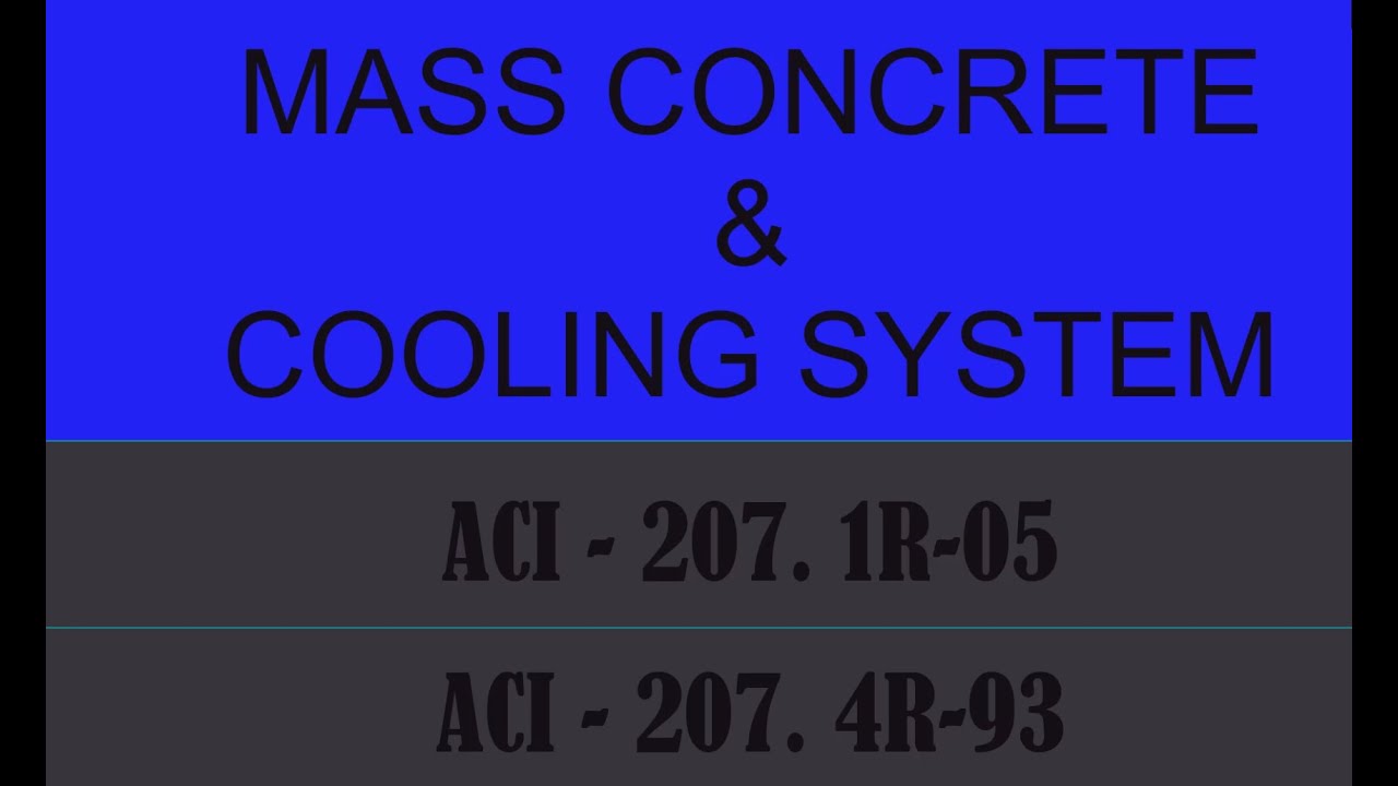 MASS CONCRETE YouTube