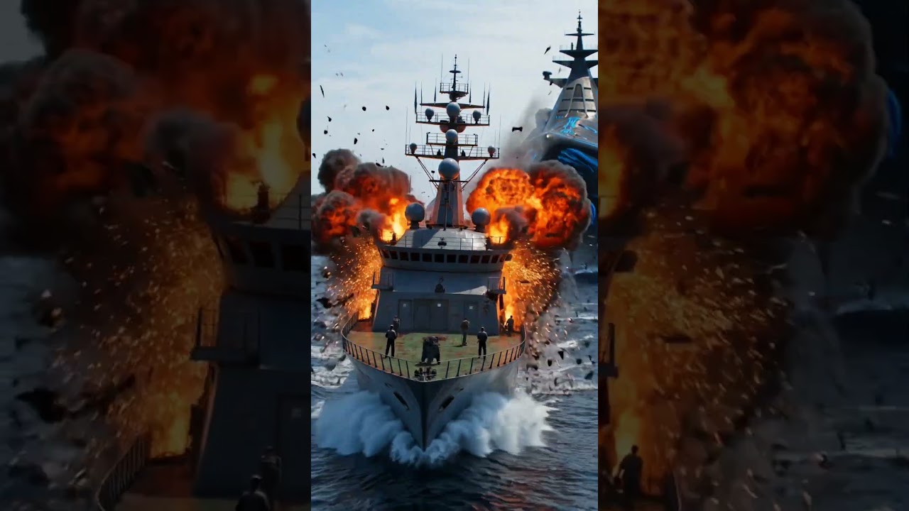 Epic US Navy vs ET Warship Ocean Battle! 