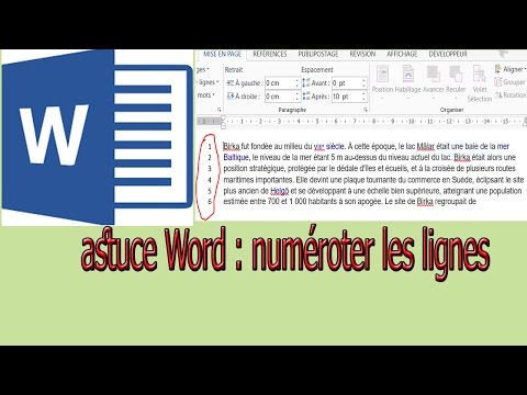 Vidéo: Comment Numéroter Du Texte