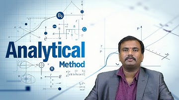 Analytische methode door de heer S Srikanth