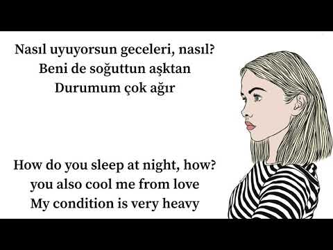 Ebru Yaşar - Nasıl Uyuyorsun ( sözleri, lyrics, English lyrics)