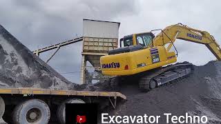 New Komastu PC 205 Hydraulic Excavator Unloading on the site 