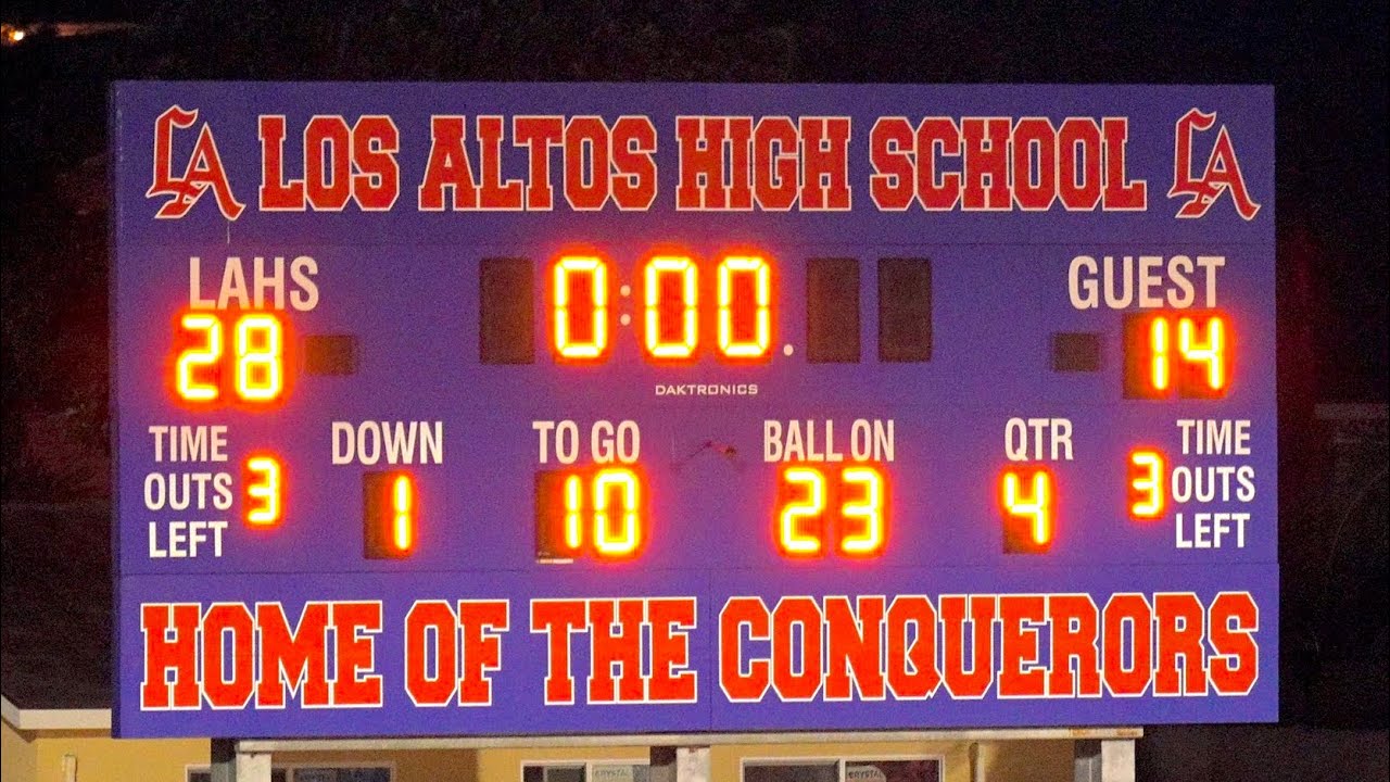 2025-2026 4k Varsity Football HIGHLIGHTS Week 8 Los Altos High School vs Chino High School