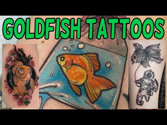 color only goldfish tattoo I did a few weeks ago . . . #tattoo #newtattoo # goldfish #goldfishtattoo #fish #fishtattoo #nooutline #noout... | Instagram