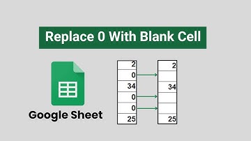 How to replace zero with blank | Make the cell blank if the value is 0  #googlesheets (SY)