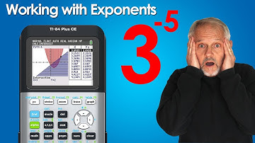 Exponents on the TI 84 Plus CE
