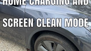 Tesla Home Charger and Screen Clean Mode [Home Charging and Screen Cleaning]