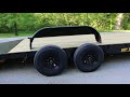 HP Trailer 18+4 tandem axle car trailer.