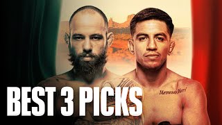 BEST 3 Picks For UFC Fight Night Noche Jean Silva VS Jose Delgado| Breakdown