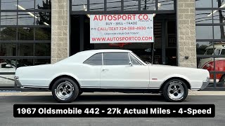 SOLD: 1967 Oldsmobile 442 Walk Around  4Speed  27K Actual Miles  338 Code