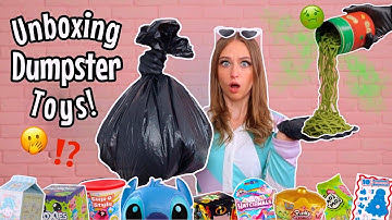 UNBOXING *DUMPSTER DIVING* MYSTERY TOYS!!😱🗑️🤢⁉️ (100+ FINDS & GOLDEN RARES!!🫢✨)  | Rhia Official♡