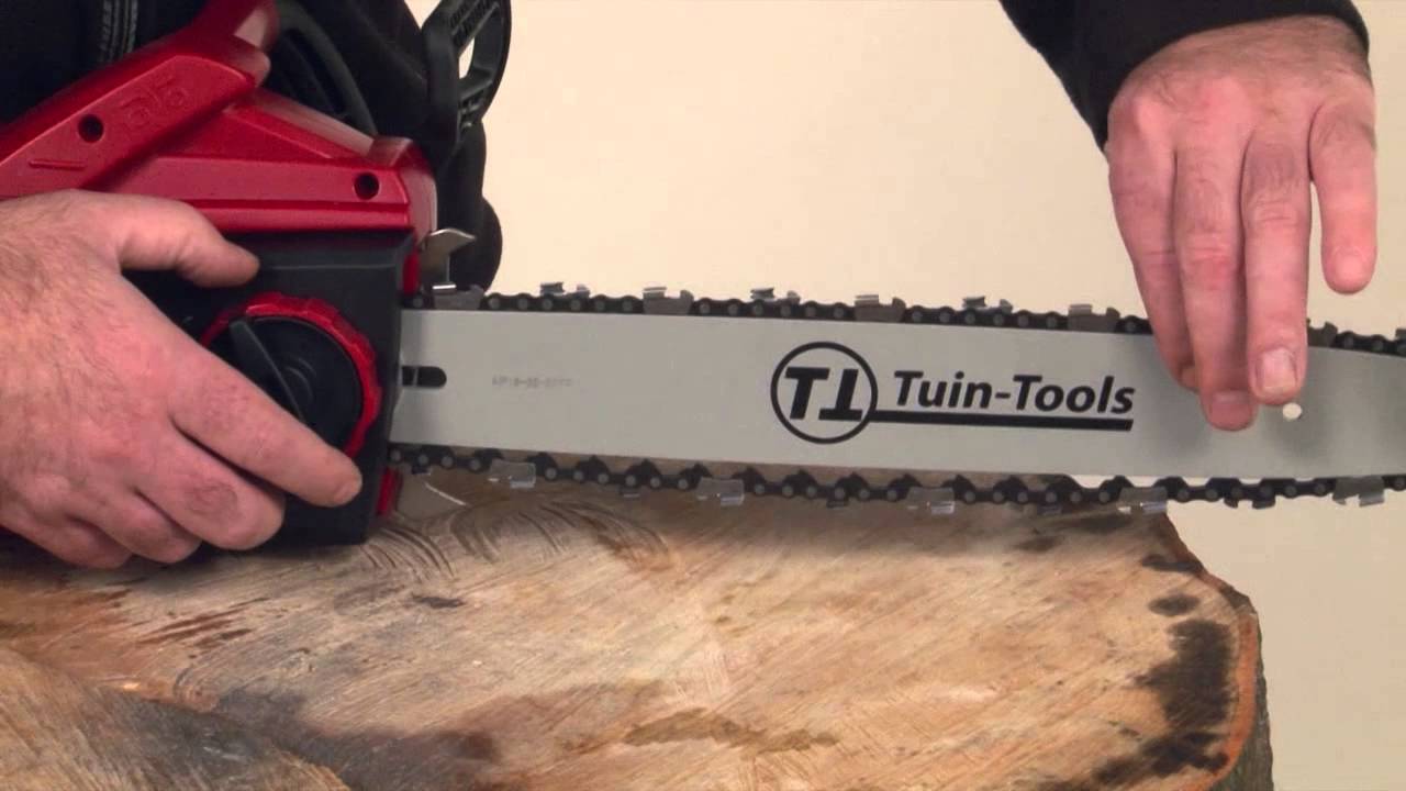 TT4018 Comfortline elektrische kettingzaag uitpakken en in gebruik nemen