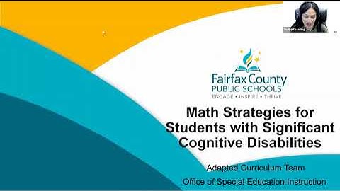 Math Strategies for Students with Significant Cognitive Disabilities Webinar