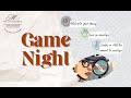 Savings challenge game night