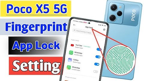 Poco X5 5g मे किसी भी App को फिंगरप्रिंट के साथ लॉक करें | poco x5 fingerprint Applock setting