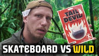 #7vswild 🔥 FEUER MACHEN MIT EINEM SKATEBAORD 🔥 TAIL DEVIL SKATEBOARDING REVIEW #7vswildcard