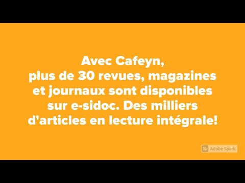 Cafeyn sur e-sidoc